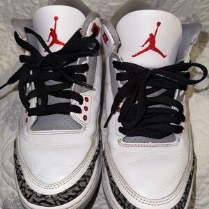 Jordan Red and White Sneakers